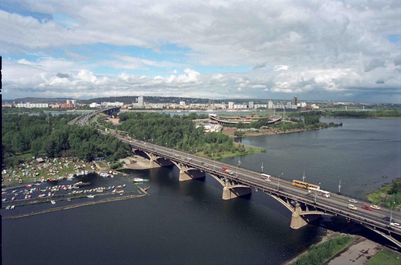 Krasnoyarsk - geographical center of Russia