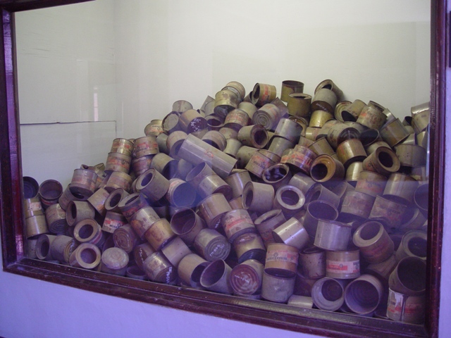 Evidence of Crimes: Canisters of Zyklon-B (hydrogen cyanide)