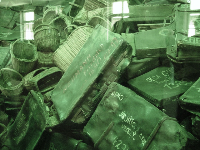 Evidence of Crimes: Suitcases with names of victims