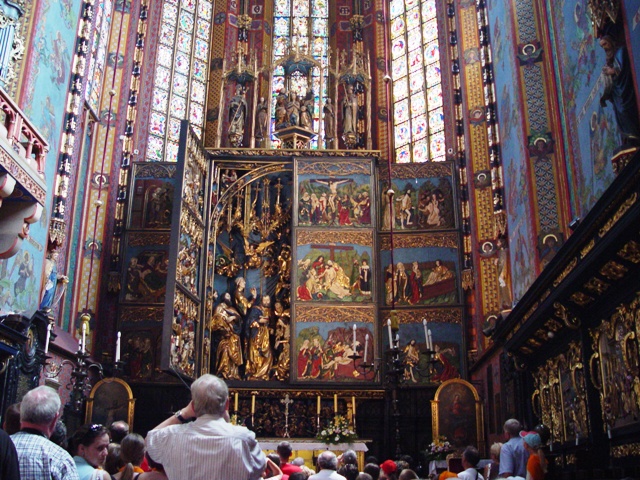 The ceremonial opening of the altar