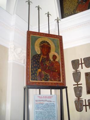 A replica of The Black Madonna portrait