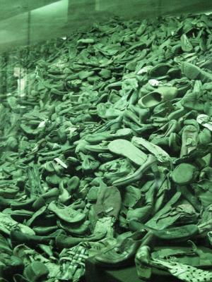 Evidence of Crimes: Mountains of shoes