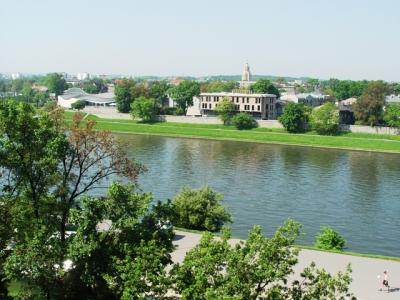 Vistula River-viewed  from the Wawel Castle
