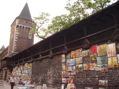 Florian Gate & the makeshift art gallery