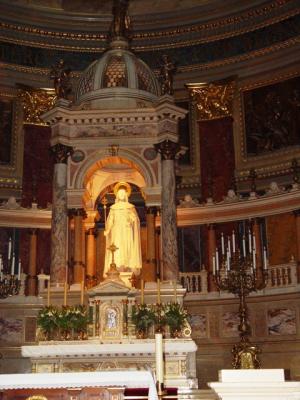 Statue of St Stephen -Hungary's first Christian king