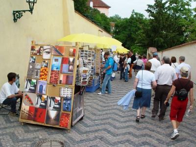 Old Castle Steps - Lined with local artists