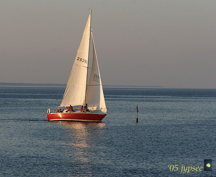 sailing across the finish line