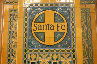 Tilework at Santa Fe Depot