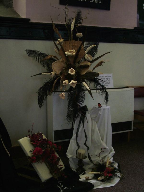 FLOWER DISPLAY IN THE METHODIST CHURCH