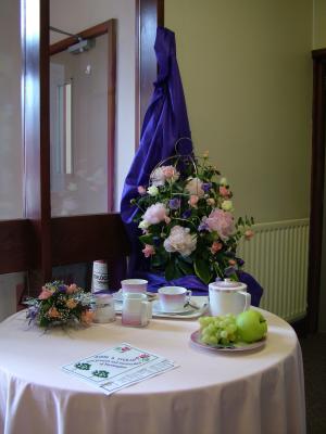FLOWER DISPLAY IN THE METHODIST CHURCH