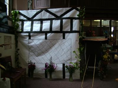FLOWER DISPLAY IN THE METHODIST CHURCH