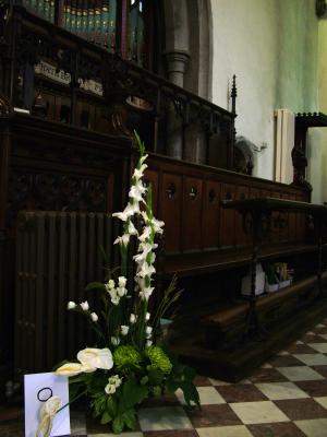 FLOWER DISPLAY IN ALL SAINTS CHURCH