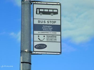 Happy bus stop