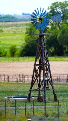 Old Wooden Windmill