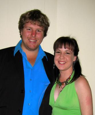 The rugby player is on the left!