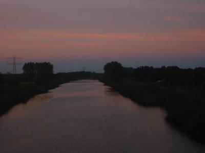 twilight above the canal, Netherlands