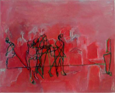 Wedding Guests in Red