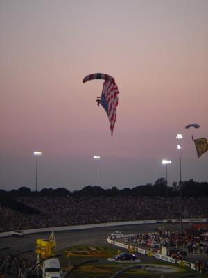 Parachuting American Flag