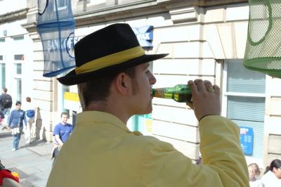 Daniel sneaks a swig 2