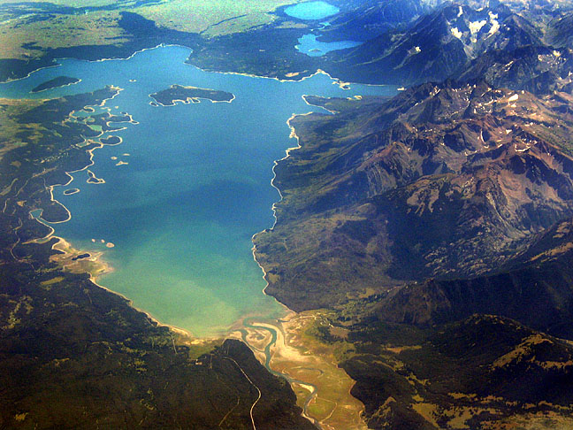 Jenny Lake, Teton range.