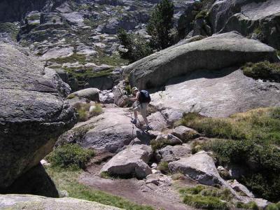 Ces rochers polis tmoignent du passage des glaciers