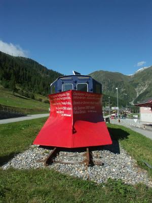 Rail snow plough