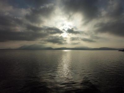 Stormy reflections on Lake Maggiore