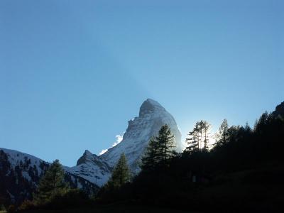 Last sunrays on Matterhorn