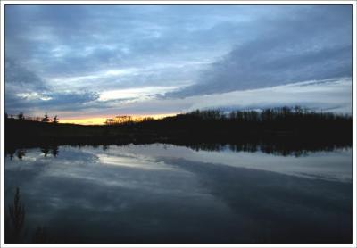 By the Lake Park Sunset