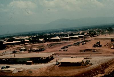 Barracks area Phu Cat AB RVN under construction 1966