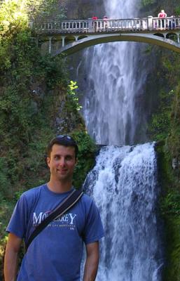 Mark at Multnomah Falls
