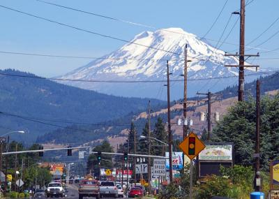 Mt. Adams from town of Hood River