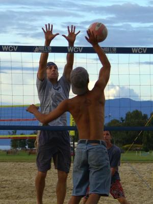 Scott goes for block