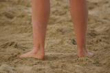 sandy feet