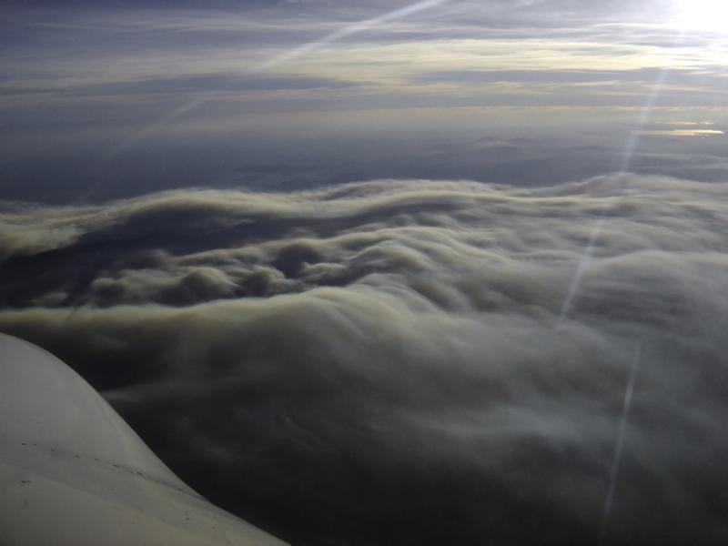 Big smoke-clouds from fires in southern France