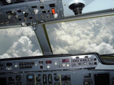 Clouds from the cockpit