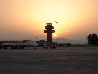 Barcelona at dusk, spain