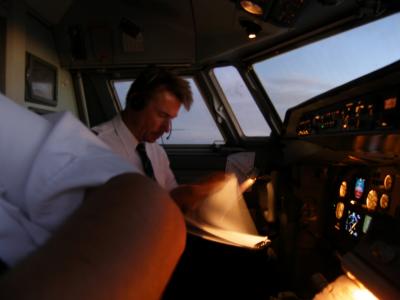 busy in the cockpit