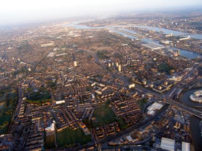 London after departure from airfield