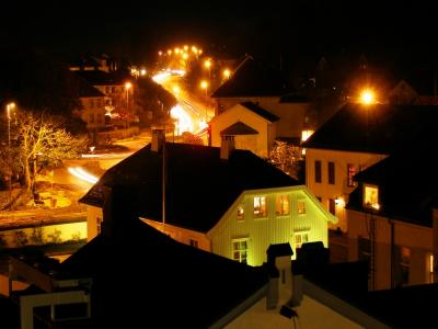 On the roof of the hotel