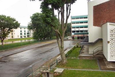 Another view of the school compound. Actually, that's quite a large parade square/carpark we've got. Many of the new schools these days don't seem to have this kind of outdoor space anymore.
