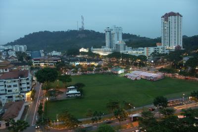 View of the 7th-Mile area, with Bt. Timah Hill in the background.
