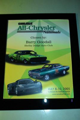 SDAC President - Celebrity Pick for All - Chrysler Carlisle 2005