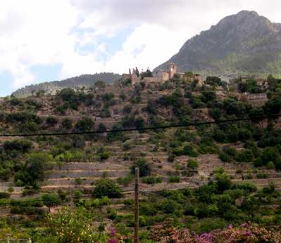 Deią: Farming terraces on the north coast of Mallorca.