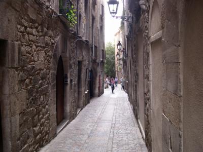 Calle de la Fora in el Call, the Jewish Quarter. Important school of the Kabala (from 12th century) was centered in this area.