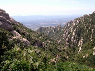 From the area near the hermitage of Sant Joan after taking the funicular there.