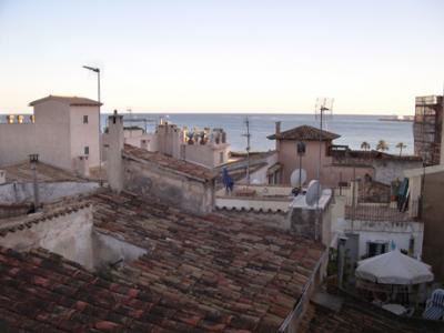 A view from the terrace at our hotel, the Palacio Ca Sa Galesa. The Mediterranean Sea is in the background.