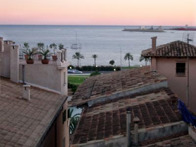 A view from the terrace at our hotel, the Palacio Ca Sa Galesa. The Mediterranean Sea is in the background.