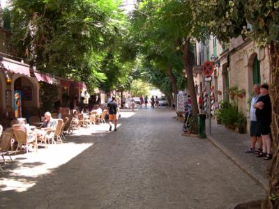 Street in Valldemossa on the north coast of Mallorca.