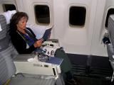 Barcelona flight: Used frequent flier miles for the extra leg room of business class - discovered how the other half lives :-)